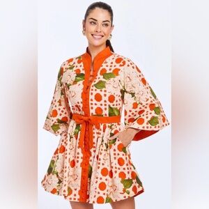 Mestiza Carmen Floral Cotton Linen Mini Dress size 0 NWT
MSRP $365